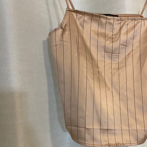 Zara Satin Effect Striped Top - Picture 3 of 8